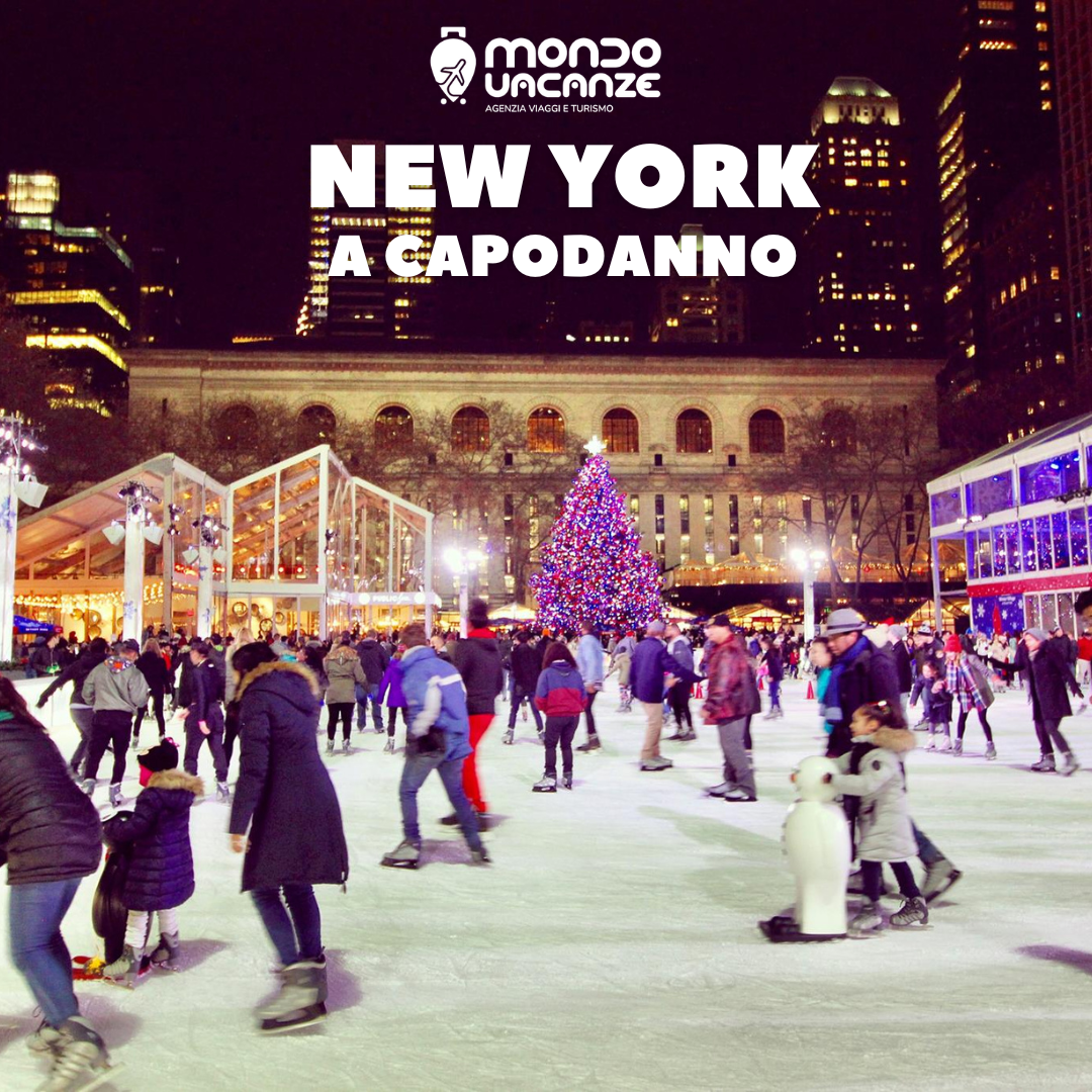 banner pubblicitario per viaggio a NewYork a capodanno