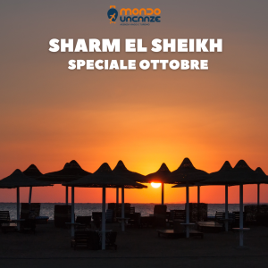 banner pubblicitario per viaggio ad ottobre a sharm