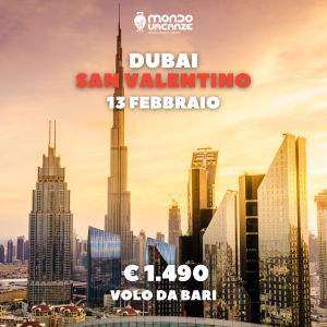 viaggio da bari a dubai per san valentino