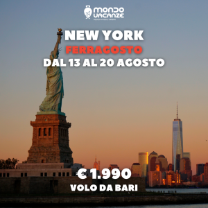 viaggio da bari a New York con volo diretto