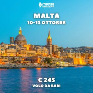 vacanza a malta con volo da bari