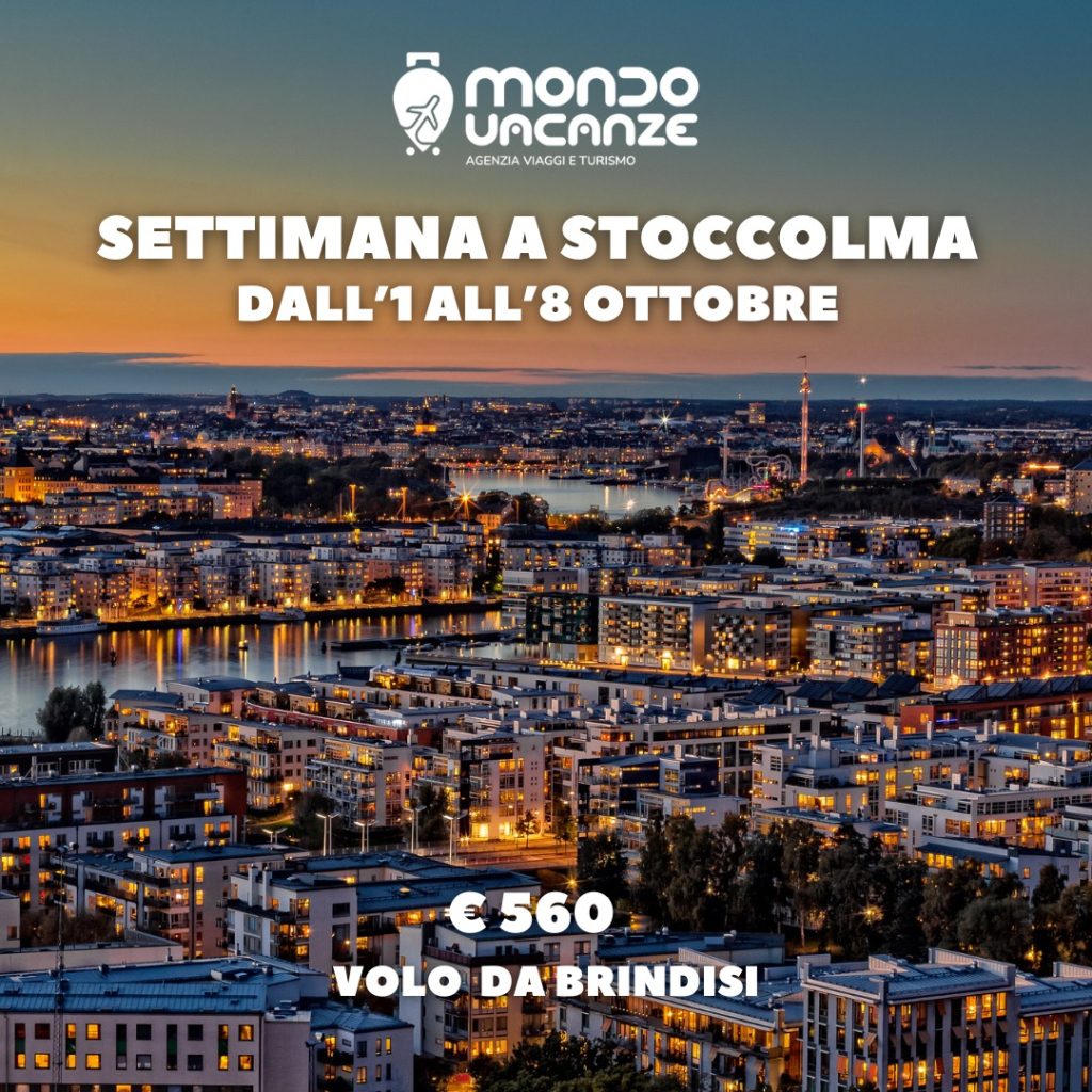 vacanza a stoccolma con partenza da brindisi