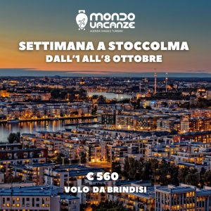 vacanza a stoccolma con partenza da brindisi
