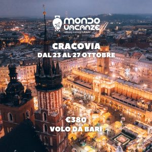 vola a cracovia da bari ad ottobre