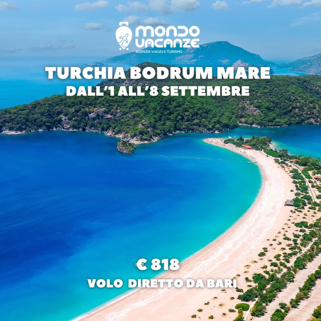 vacanza al mare in turchia a bodrum con volo da bari