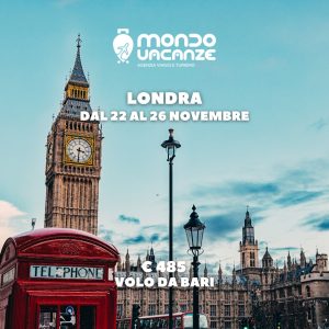 vacanza a Londra da Bari con volo e hotel